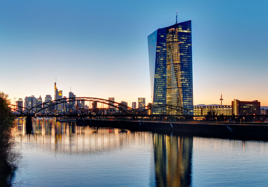 EZB und Skyline Frankfurt