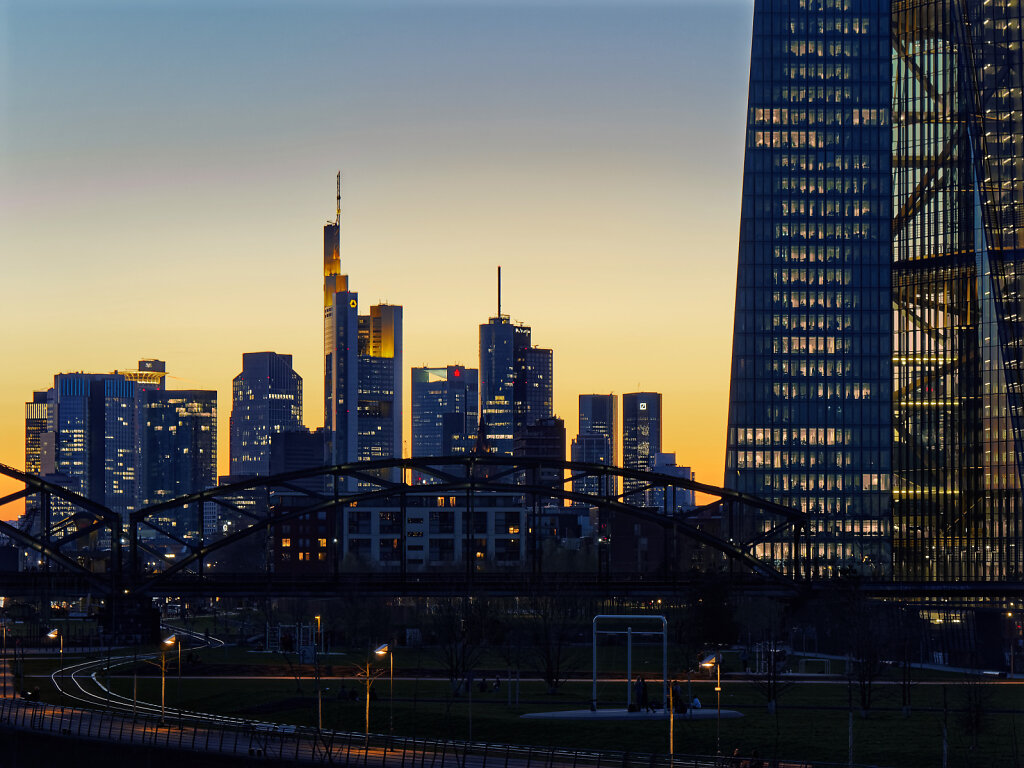 EZB und Skyline Frankfurt