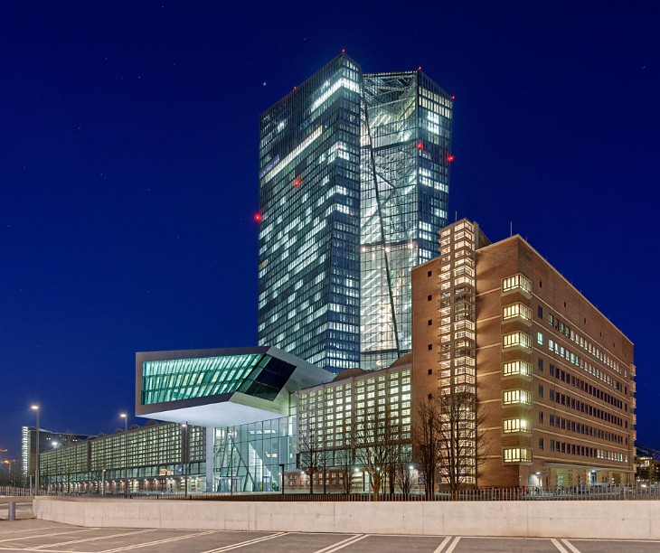 Europäische Zentralbank, Frankfurt, Architekt Wolf D. Prix / Coop Himmelb(l)au