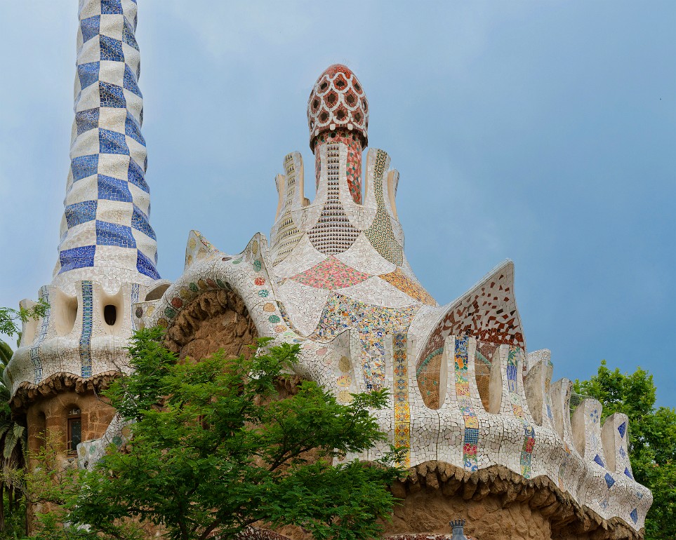 Park Güell, Barcelona, Spanien, Architekt Antoni Gaudi