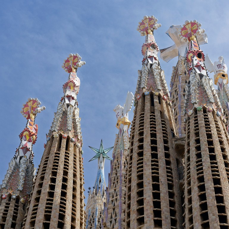 Sagrada Familia, Barcelona, Spanien , Architekt Antoni Gaudi