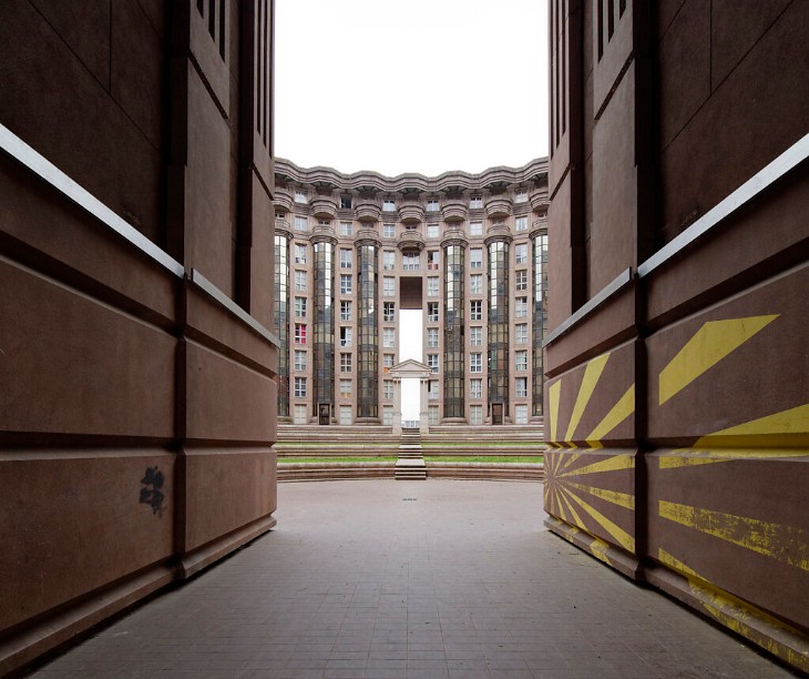 Espaces d'Abraxas, Noisy-le-Grand Paris Frankreich, Postmoderner Wohnkomplex, Baujahr 1978-1983 Architekt Ricardo Bofill