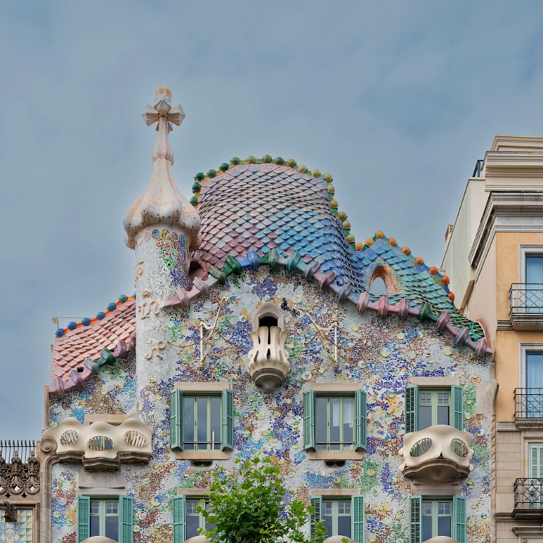 Casa Batllo, Barcelona, Spanien, Architekt Antoni Gaudi