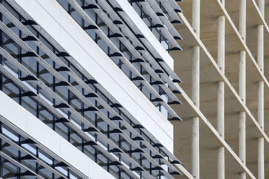 Fassadendetail Rohbau Vodafone Campus Düsseldorf