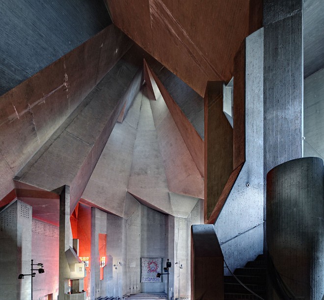 Mariendom Neviges, Brutalistischer Betonbau des Architekten Gottfried Böhm